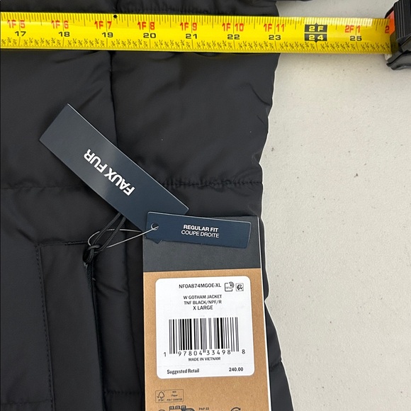 THE NORTH FACE WOMEN GOTHAM GOOSE DOWN PUFFER JACKET Black size S, M, L, XL, XXL - Picture 8 of 8